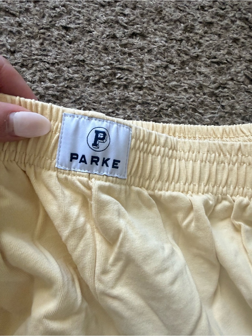 Parke Yellow Boxer Pants - Picture 2 of 3